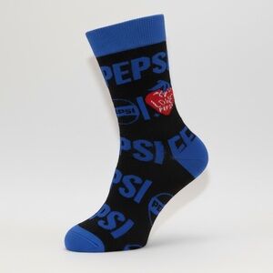 Pepsi Logo Black and Blue Casual Socks